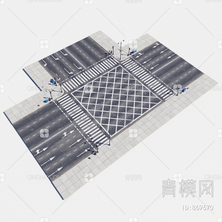 道路 马路 路灯 人行道