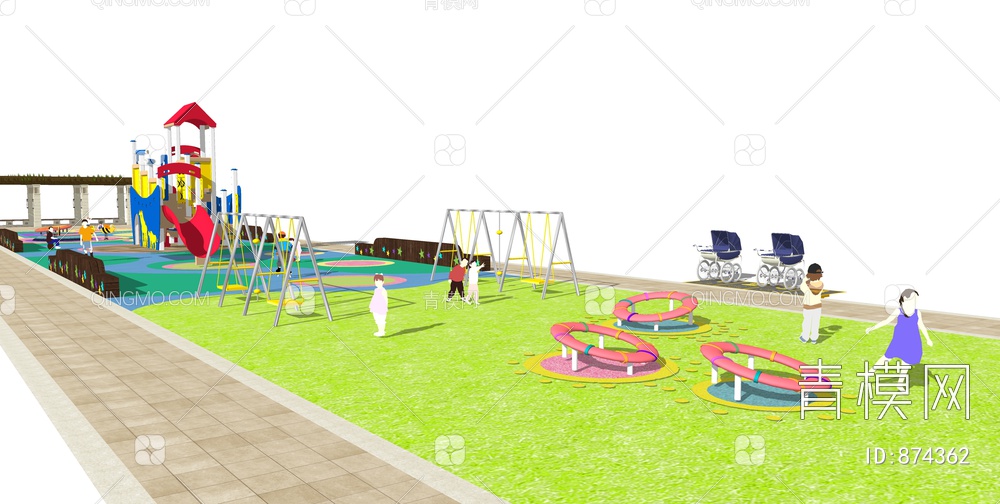 户外儿童活动场游乐场