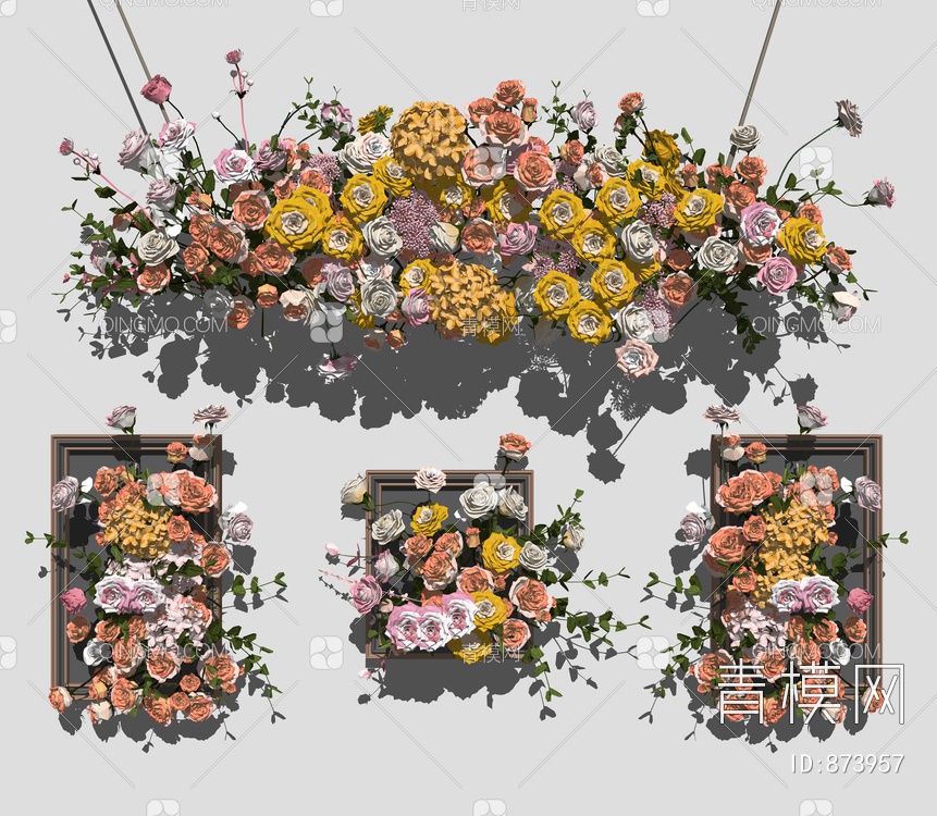 花卉墙饰挂件