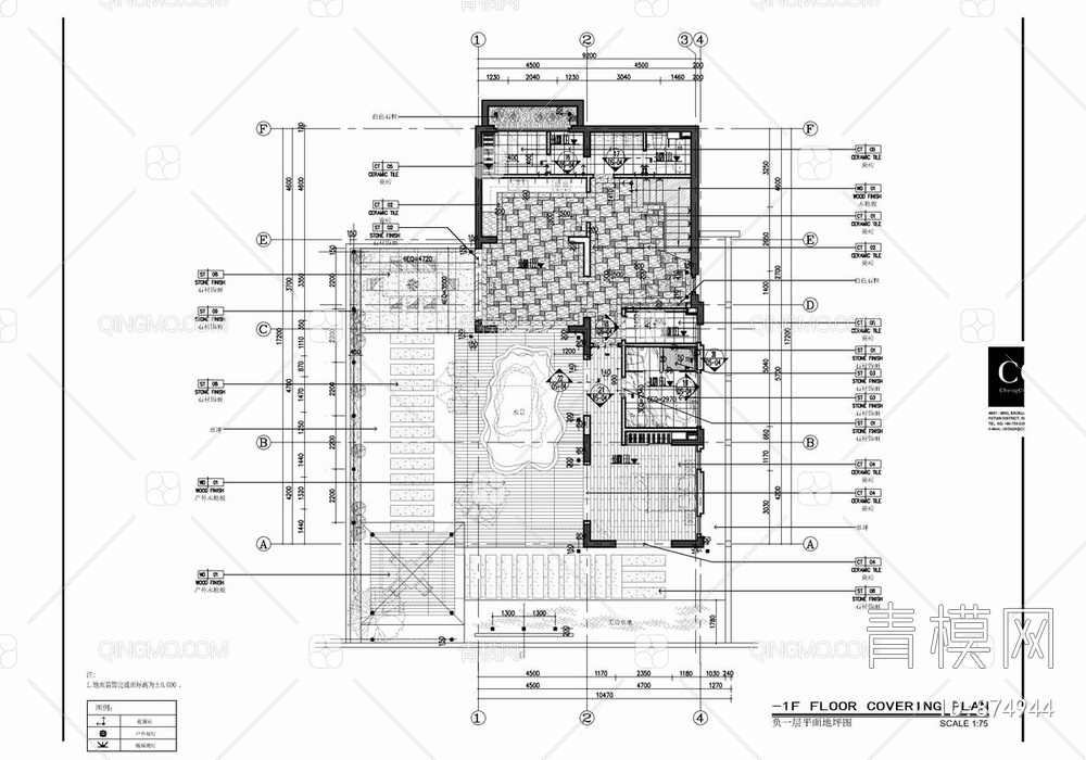 550㎡度假别墅住宅CAD全套施工图   样板房  别墅 私宅 家装 豪宅