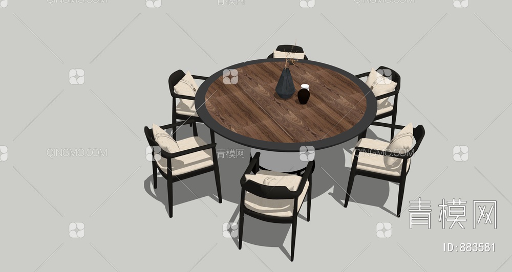 圆餐桌椅