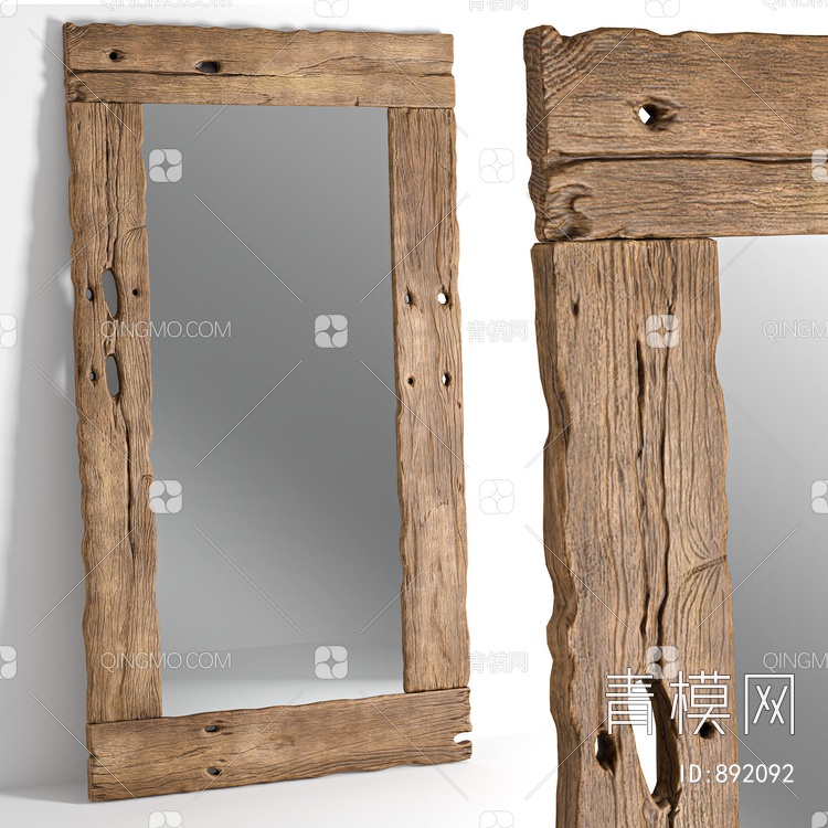 复古造旧方镜