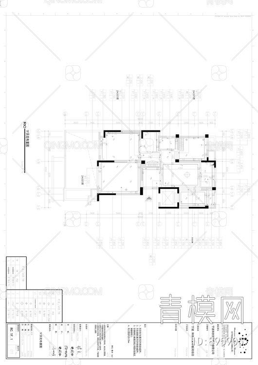 260㎡复式豪宅样板间装修效果图+施工图+实景图