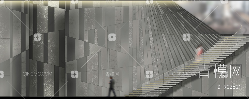 某600㎡办公楼大堂电梯厅CAD施工图+效果图+汇报文本   公区 电梯厅 大堂