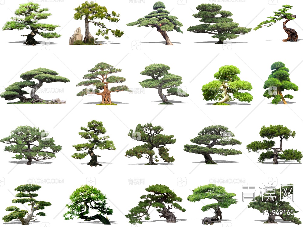 2D造型松树