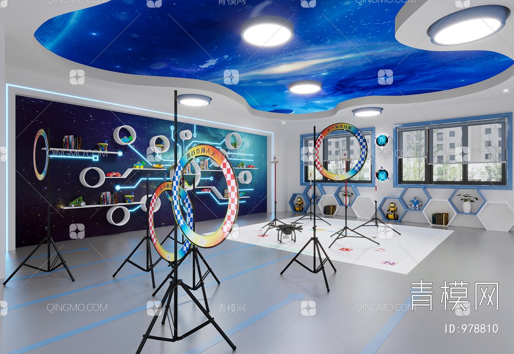 科技感教室 航天教室 无人机教室 创客教室 实验室