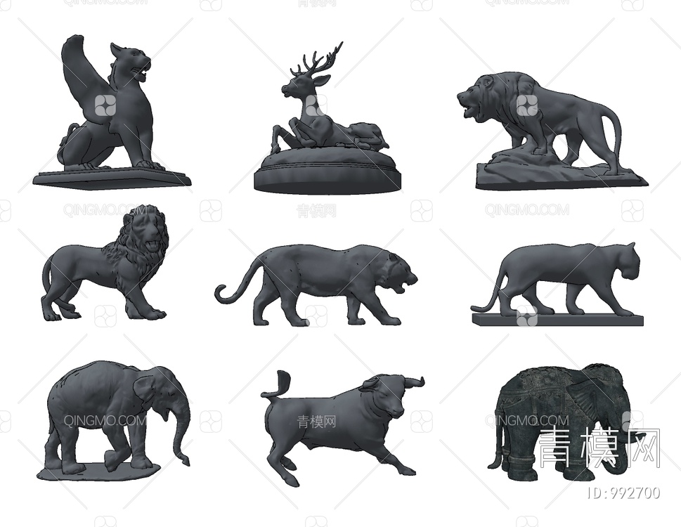 动物雕塑摆件