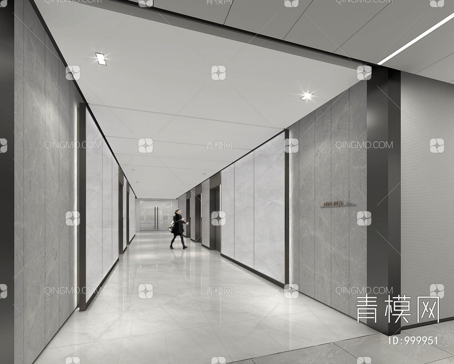 上海漕河泾科技绿洲办公楼施工图+效果图 大堂 公区 办公室