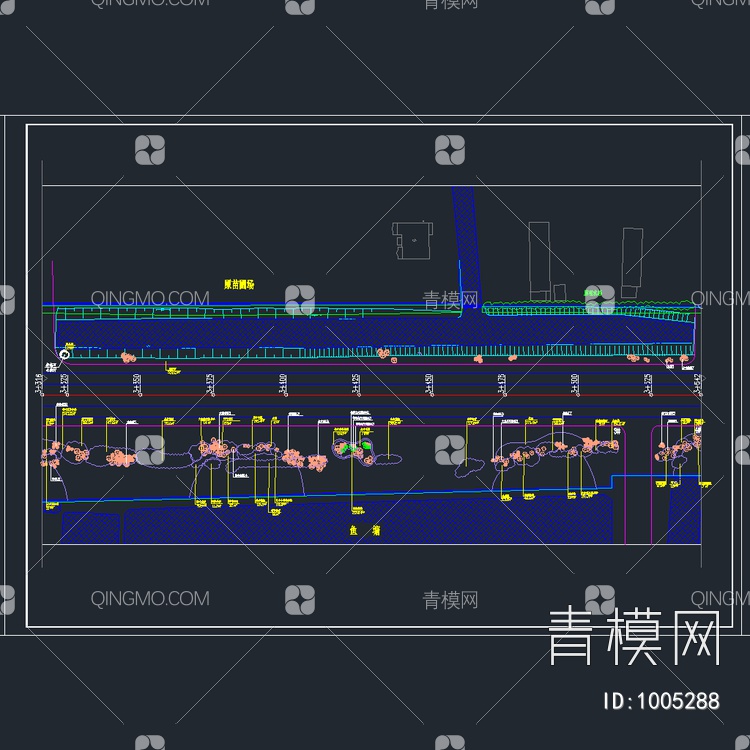 道路B标段绿化竣工图