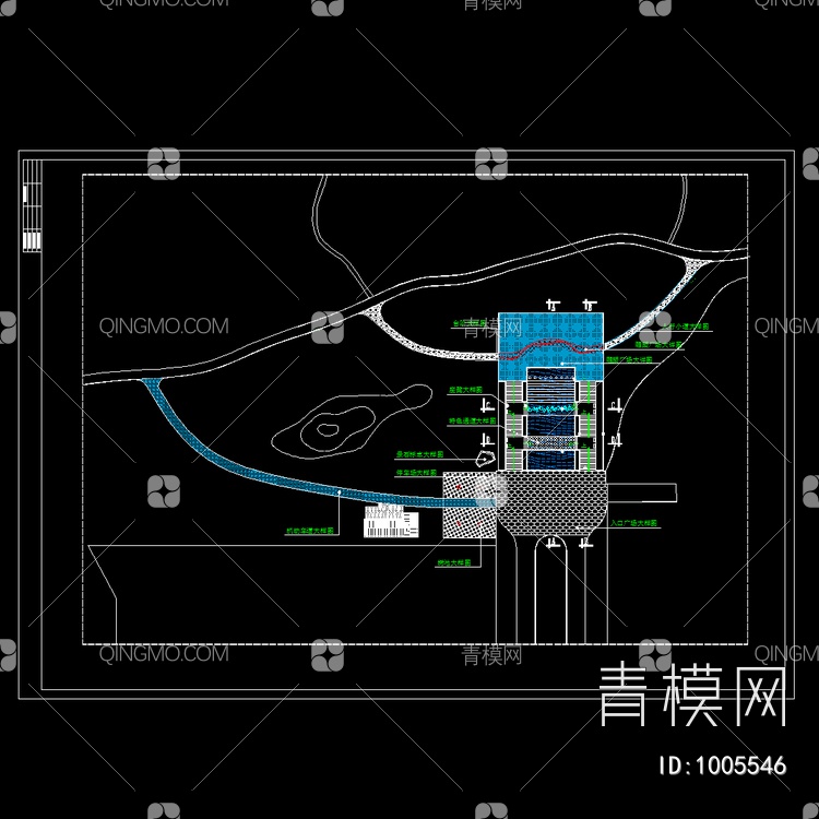 公园入口施工图纸