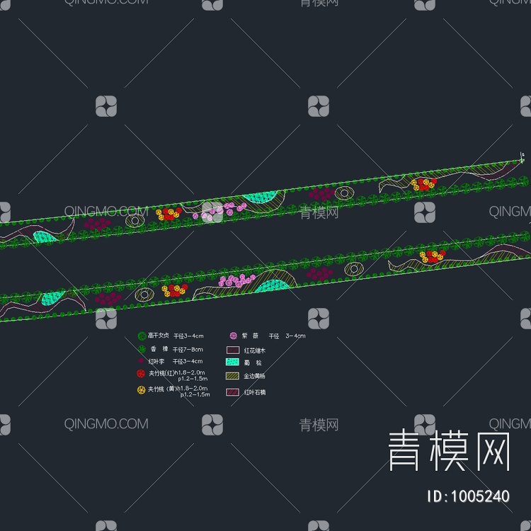 工业园区道路绿化设计方案