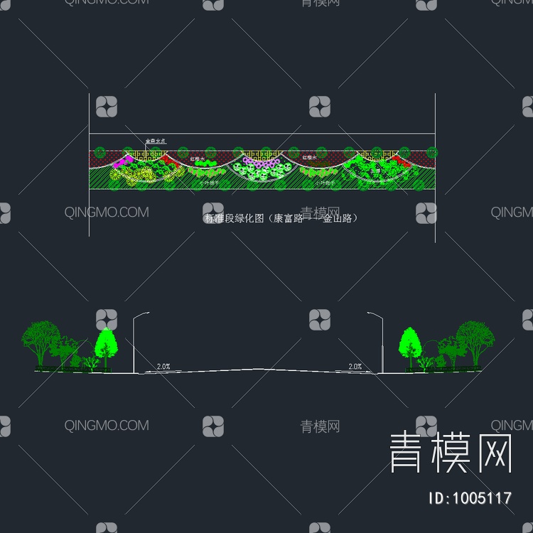 道路绿化带的设计