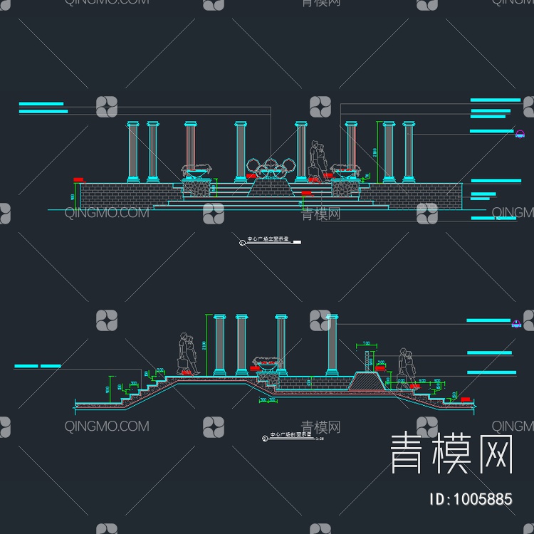 奥林匹克广场景观施工图