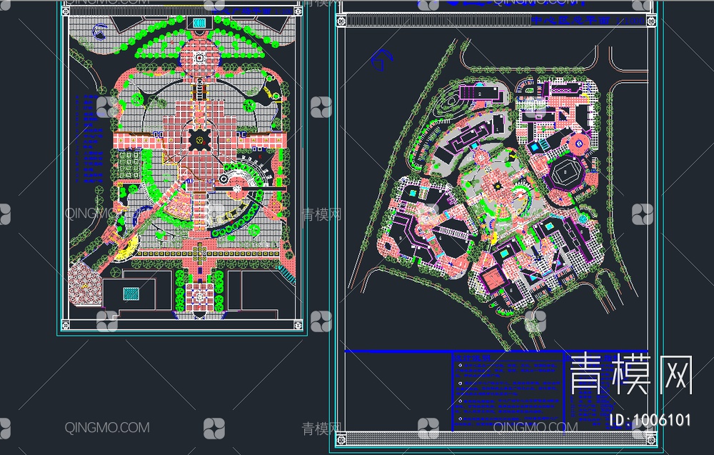 市中心区广场规划设计图