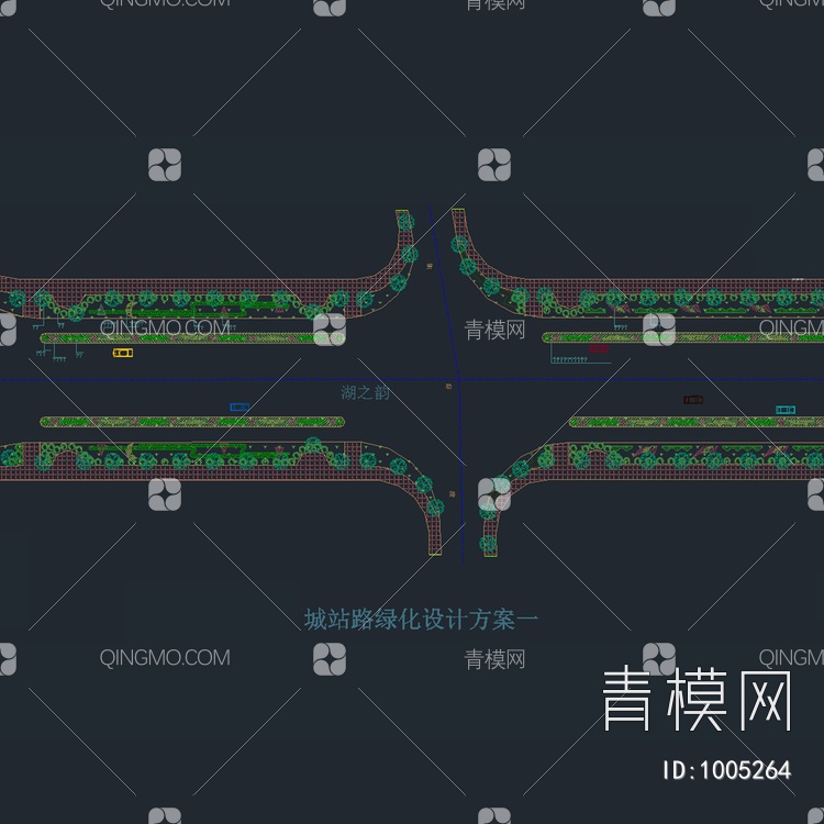 城站路绿化工程总平面