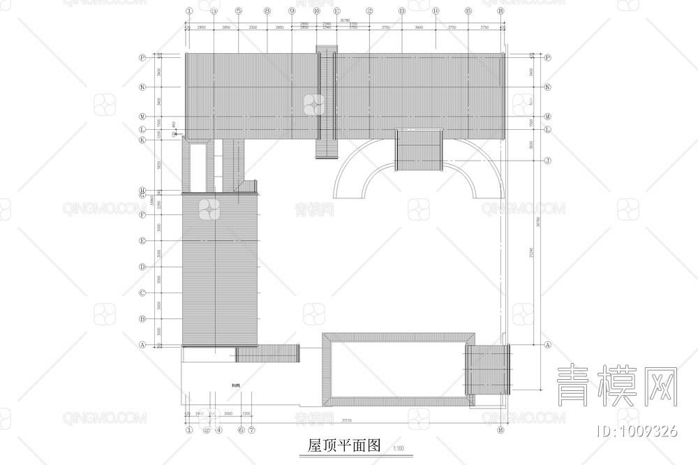 北京民居四合院施工图