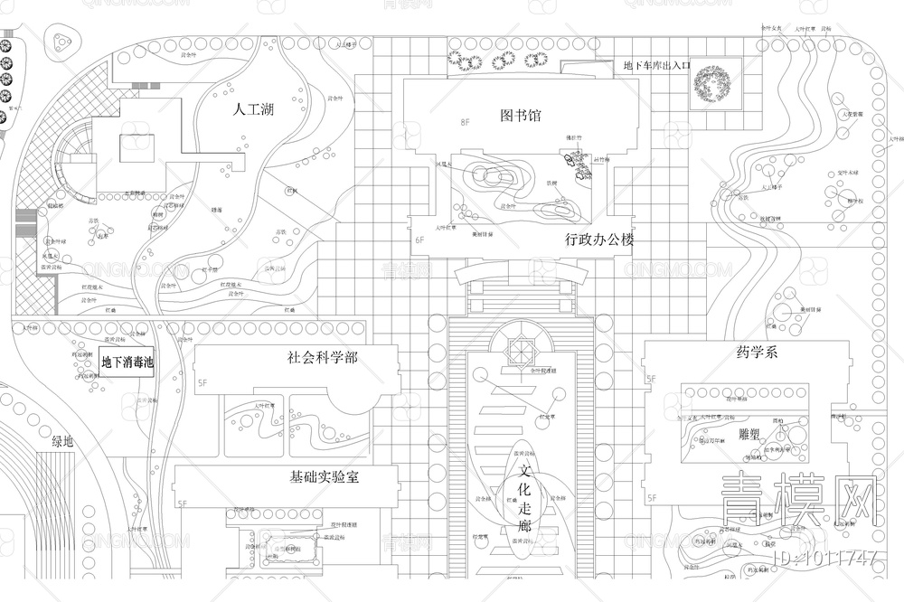 校园规划总平面图