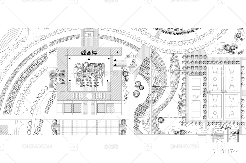 校园规划方案总平面图