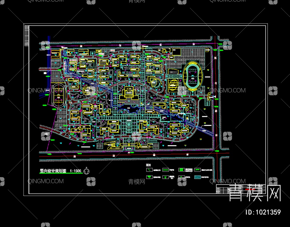 某大学校区详细规划图