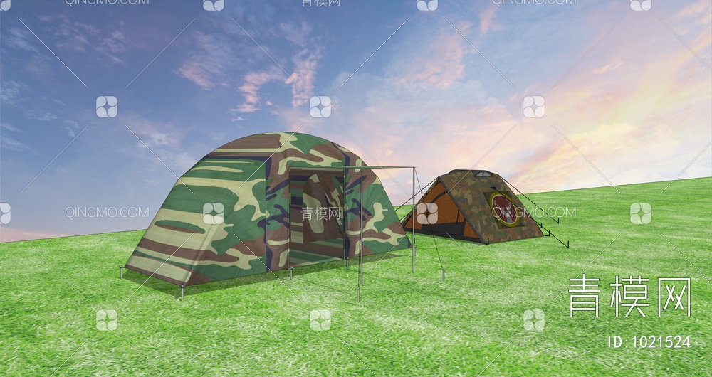 露营迷彩帐篷