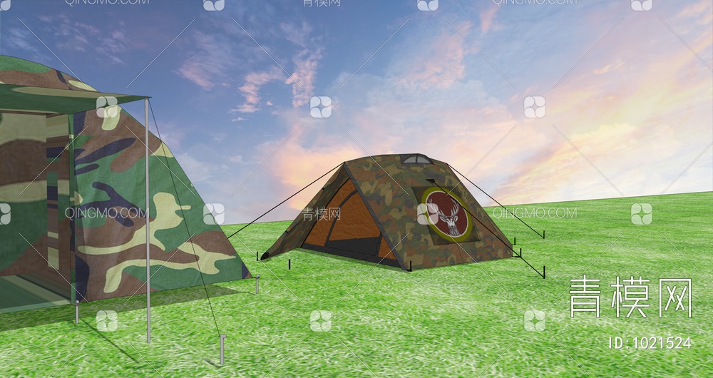 露营迷彩帐篷