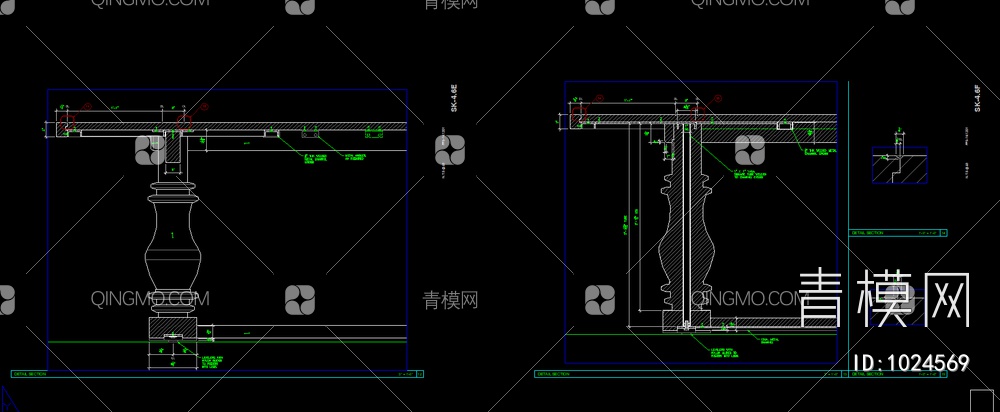 国际标准家具加工图纸（含打印样式及剖面图大样图样式）3