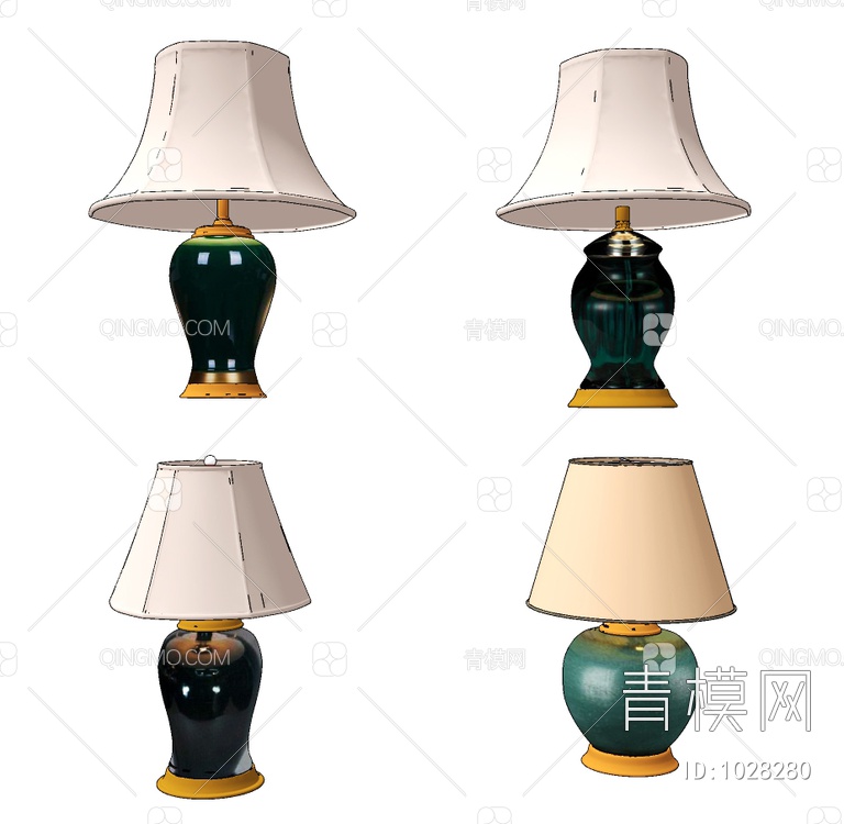 青花瓷瓷瓶台灯
