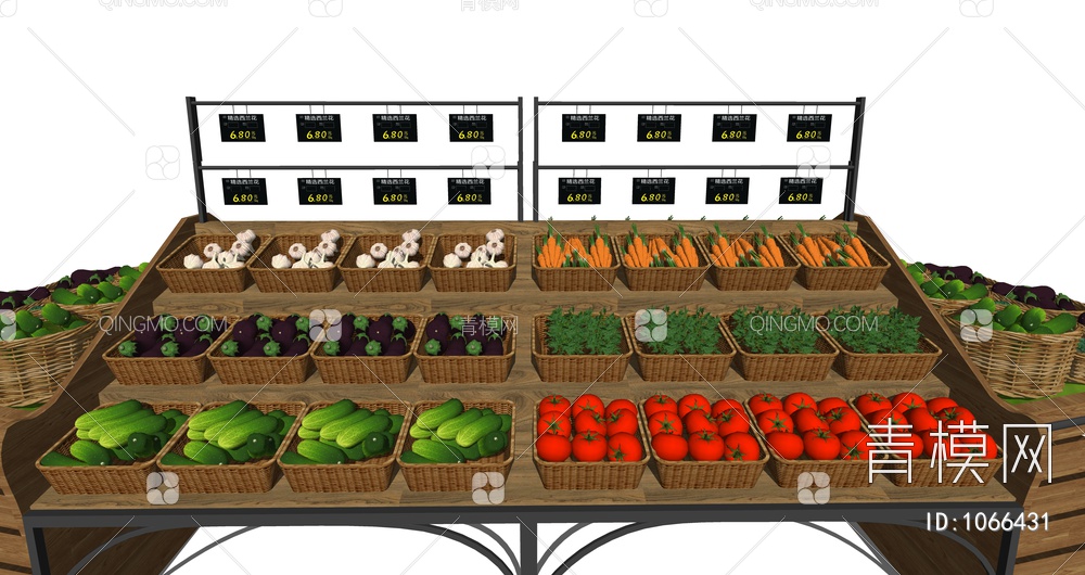 蔬果蔬菜货架