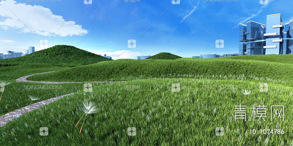 草地 草坡 坡地 草
