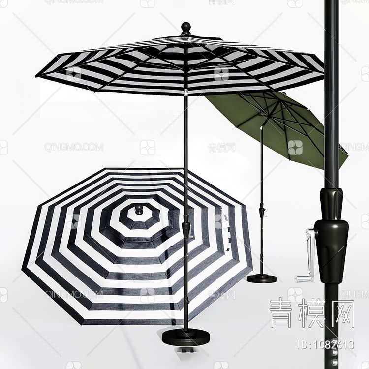 户外条纹伞