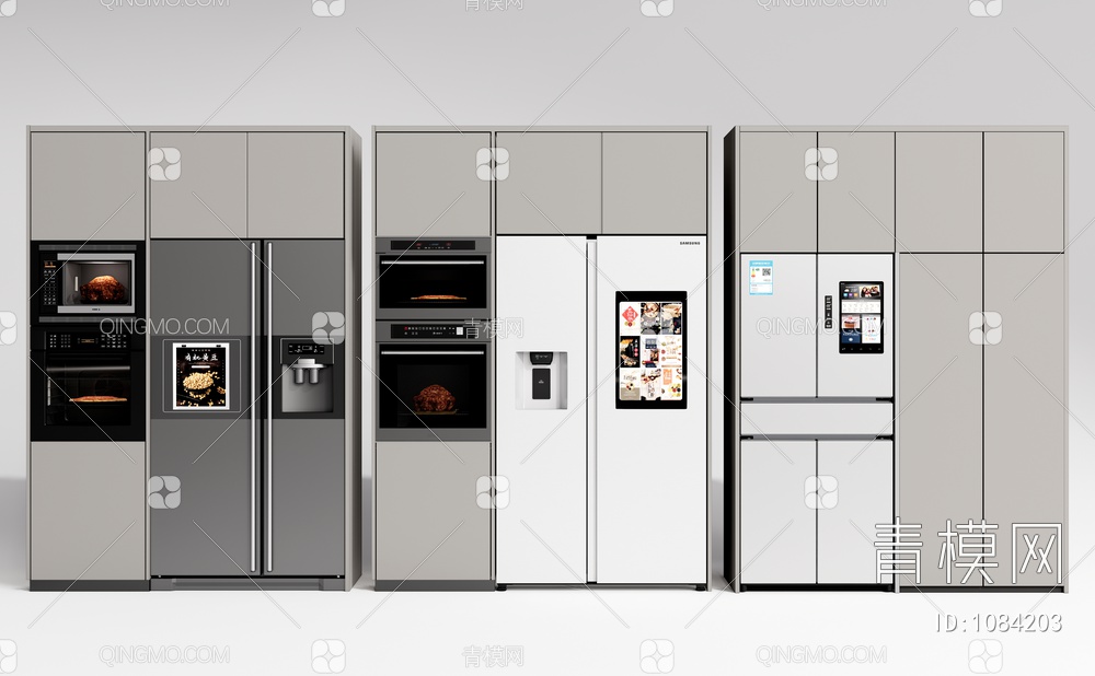 嵌入式冰箱 双开门冰箱 烤箱 微波炉