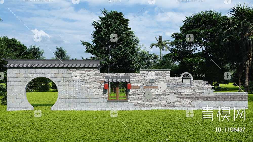 民俗特色景墙围墙