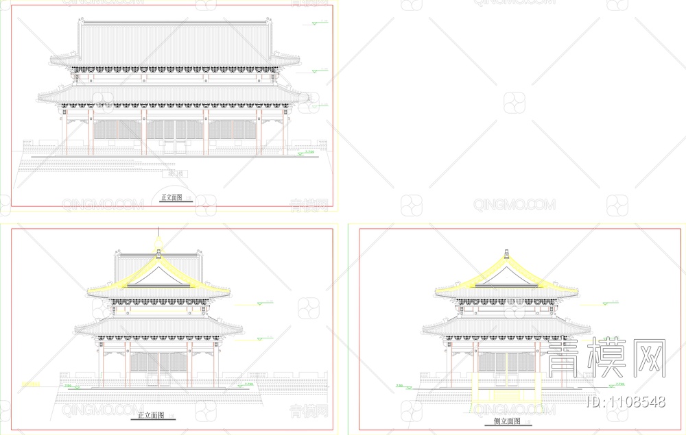 仿古建筑施工图