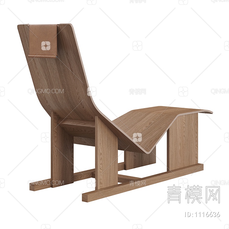 实木造型躺椅