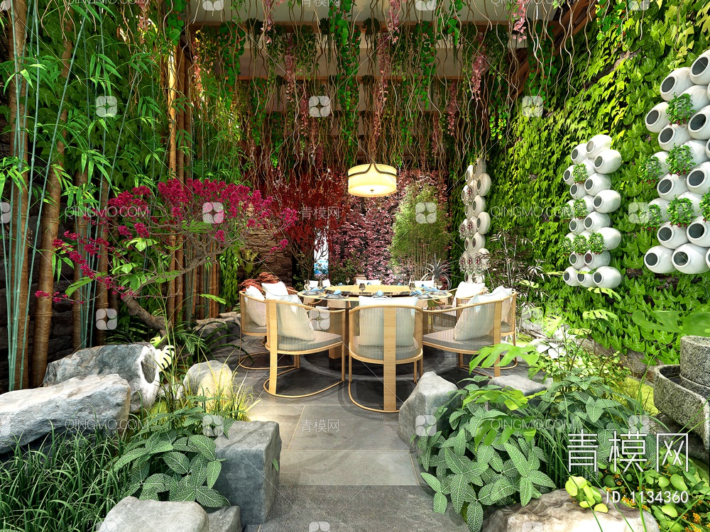 餐厅 绿植 生态主题