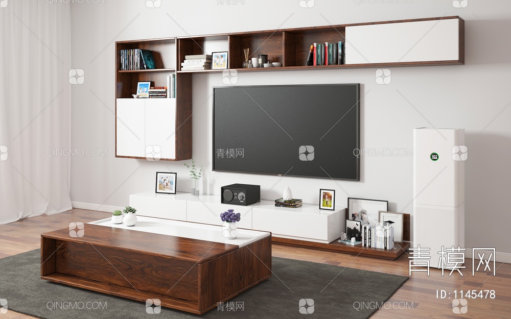 实木组合电视柜 客厅