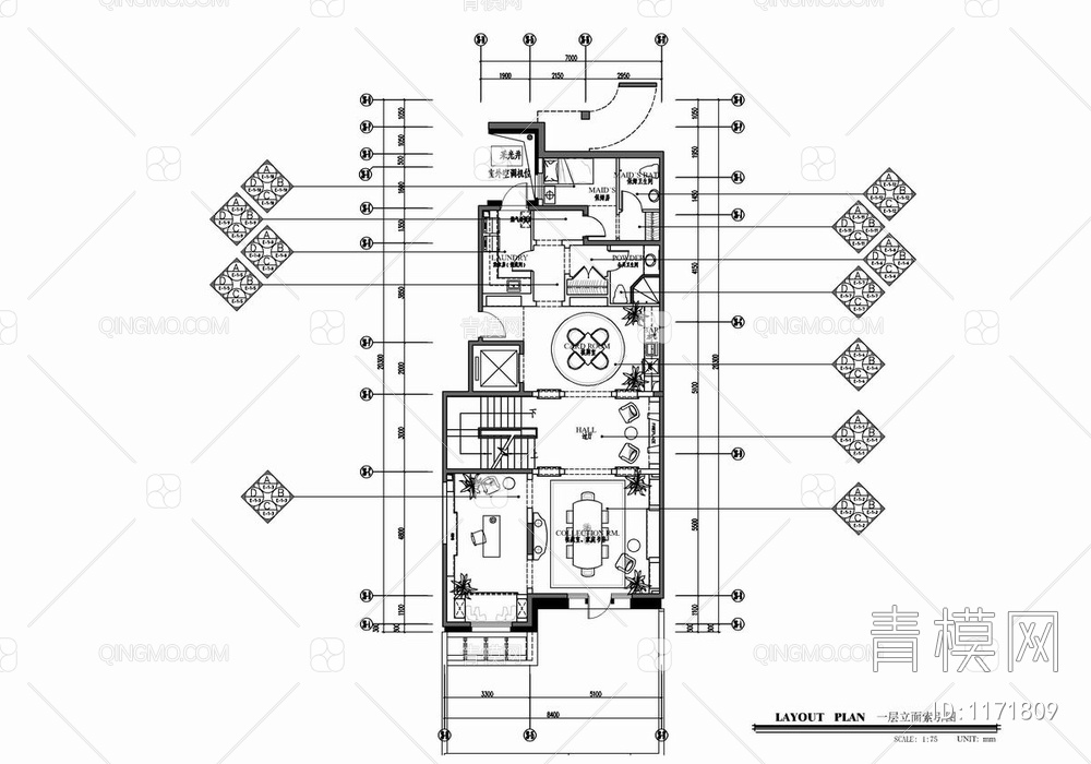 四层叠拼别墅CAD施工图+实景照 私宅 豪宅 家装 复式 洋房 样板房 大宅 别墅