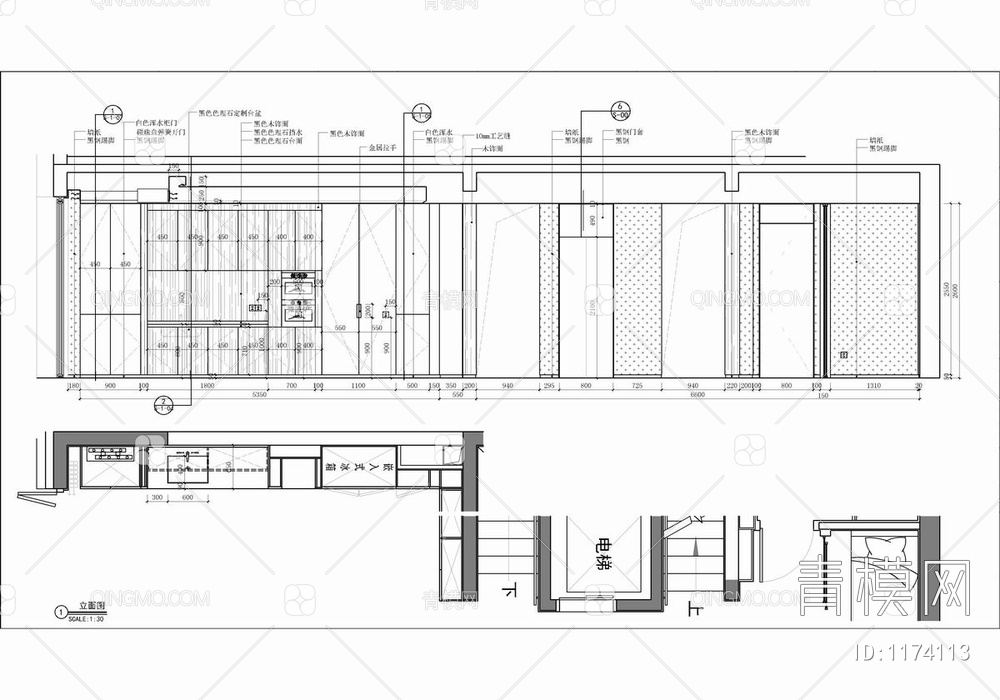 四层别墅CAD施工图+实景照  家装 豪宅 跃层 复式 洋房 私宅 大宅