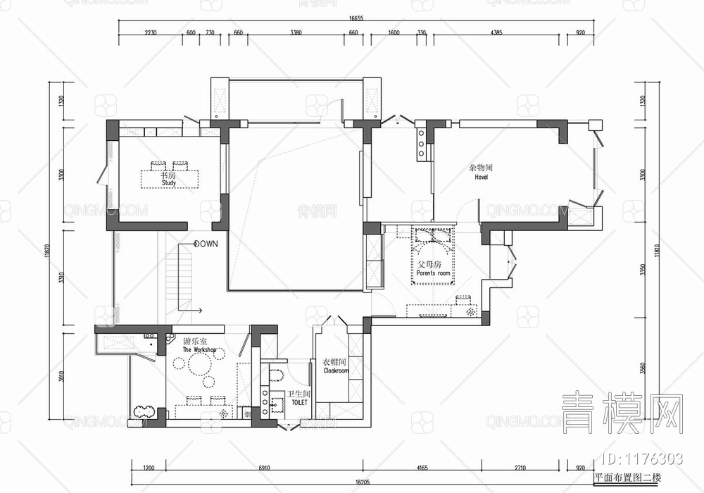 260㎡跃层家装CAD施工图+实景照 别墅 私宅 豪宅 样板房 大宅 家装  复式