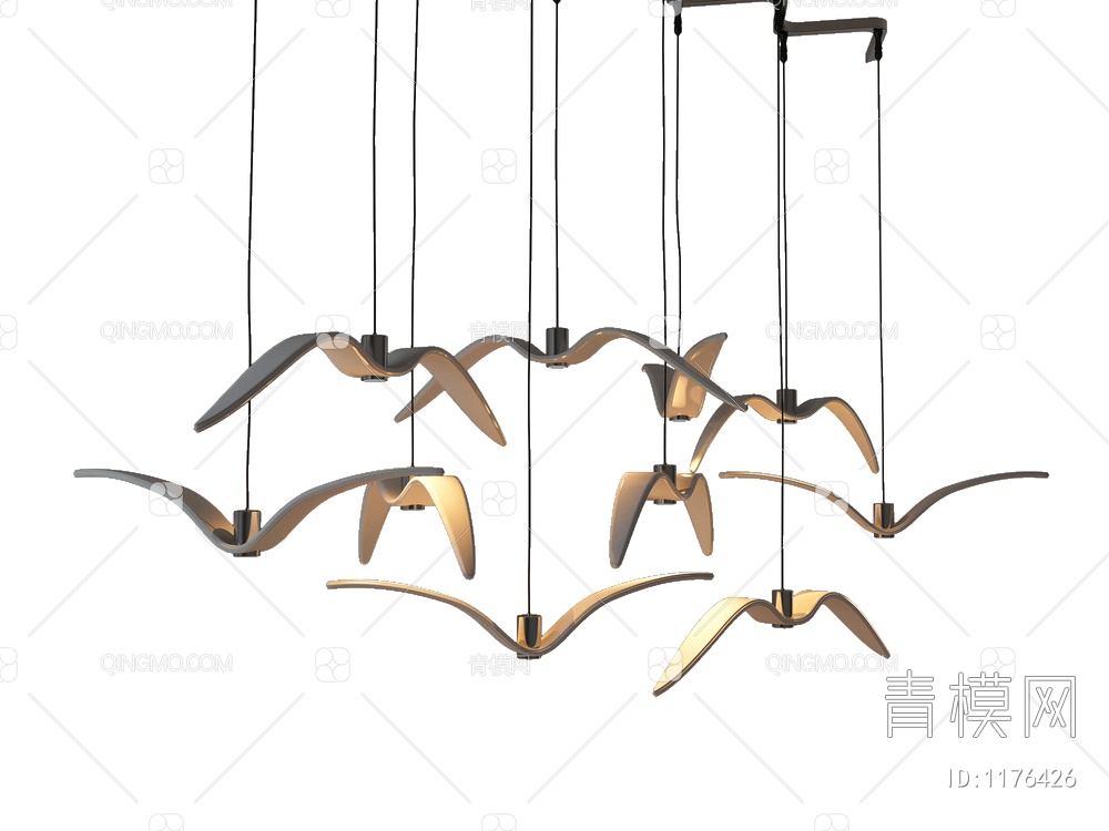 大雁，造型形状吊灯