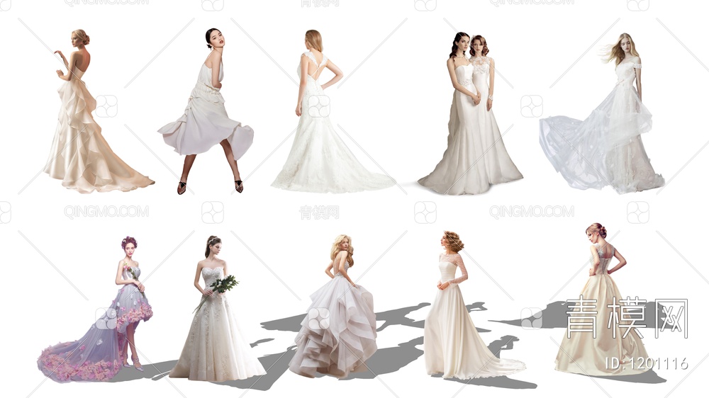 2D婚纱、礼服女人合集