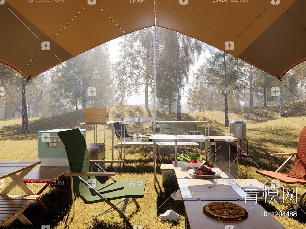 露营公园景观帐篷