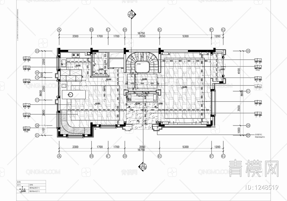 五层别墅CAD施工图 家装 豪宅 私宅 样板房 复式 洋房