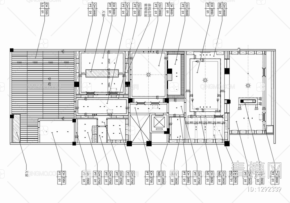 五层别墅CAD施工图+效果图 洋房 豪宅 家装 私宅 样板房