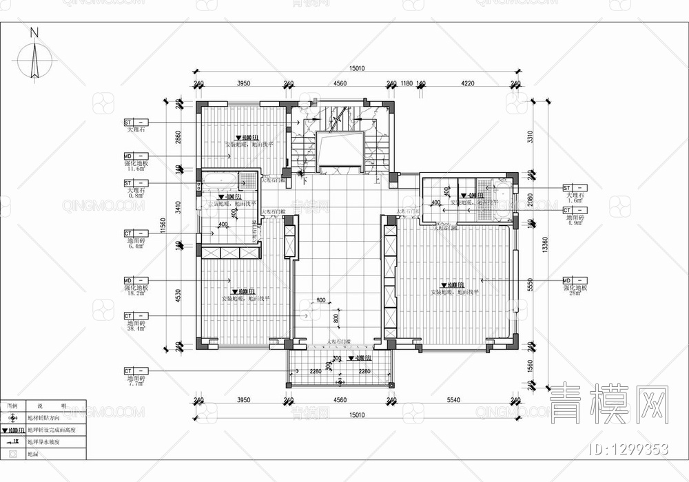 700㎡五层别墅CAD施工图 家装 私宅 豪宅 洋房 别墅 大宅 样板房