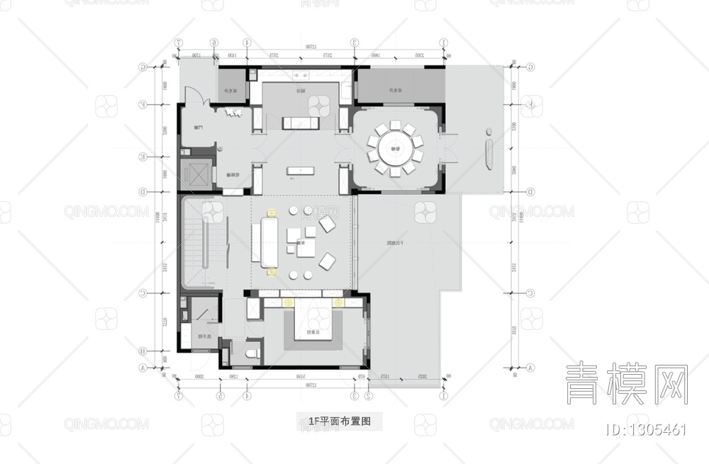 四层别墅样板房CAD施工图+方案文本+实景照 家装 豪宅 样板房 别墅 洋房