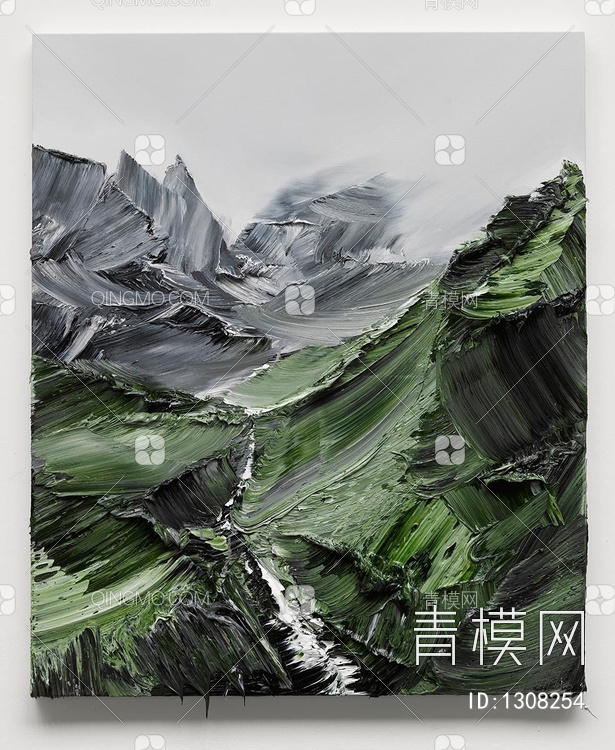 油画山水装饰画