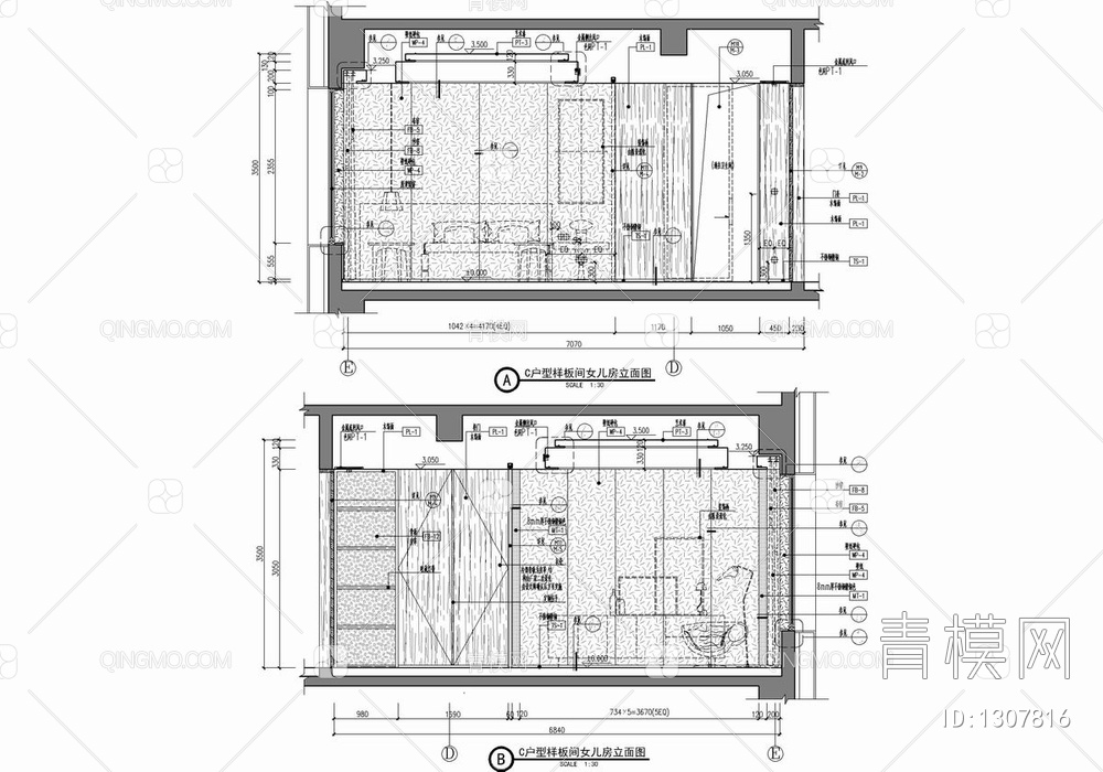 470㎡大平层豪宅样板间CAD施工图  家装 私宅 豪宅 大平层  样板房