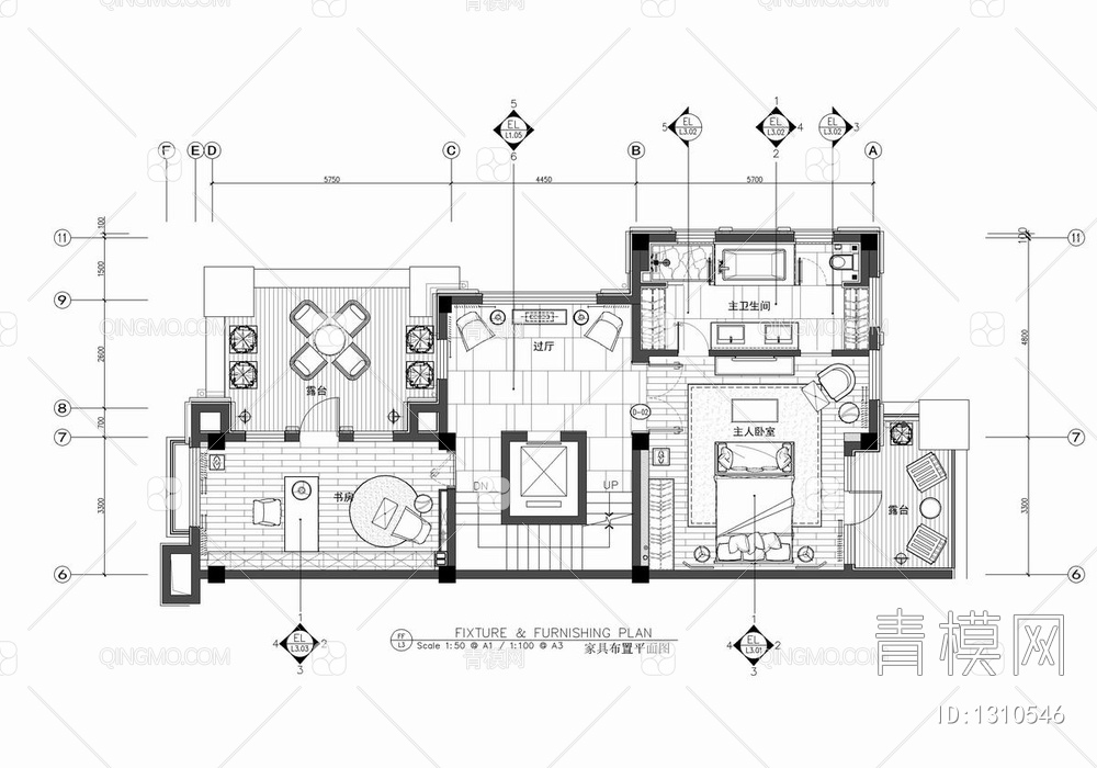 别墅CAD施工图 家装 豪宅 复式 洋房 别墅 样板房 私人会所 私宅