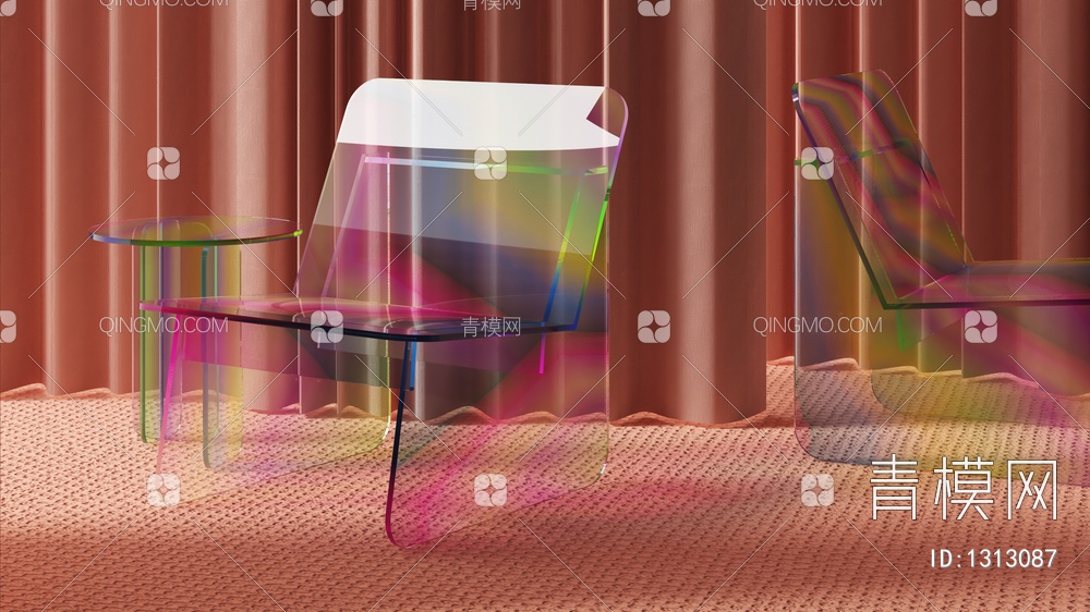 彩虹糖衣椅子